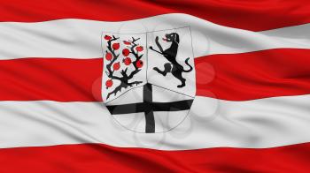 Delbruck City Flag, Country Germany, Closeup View, 3D Rendering