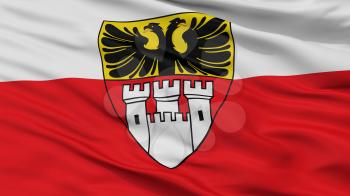 Duisburg Mit Wappen City Flag, Country Germany, Closeup View, 3D Rendering