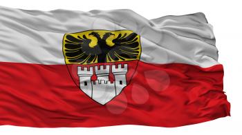 Duisburg Mit Wappen City Flag, Country Germany, Isolated On White Background, 3D Rendering