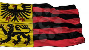 Duren City Flag, Country Germany, Isolated On White Background, 3D Rendering