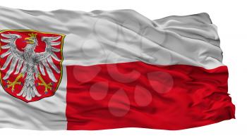 Frankfurt Am Main City Flag, Country Germany, Isolated On White Background, 3D Rendering