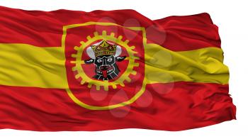Grevesmuhlen City Flag, Country Germany, Isolated On White Background, 3D Rendering