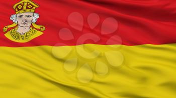 Hagenow City Flag, Country Germany, Closeup View, 3D Rendering
