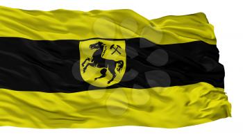 Herne City Flag, Country Germany, Isolated On White Background, 3D Rendering