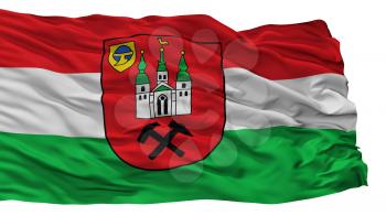 Kamp Lintfort City Flag, Country Germany, Isolated On White Background, 3D Rendering