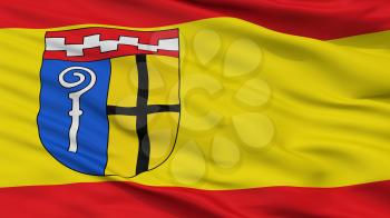 Monchengladbach City Flag, Country Germany, Closeup View, 3D Rendering