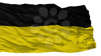 Munich Striped City Flag, Country Germany, Isolated On White Background, 3D Rendering