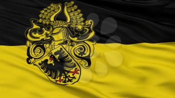 Nordhausen City Flag, Country Germany, Closeup View, 3D Rendering