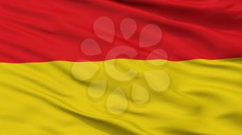 Paderborn City Flag, Country Germany, Closeup View, 3D Rendering
