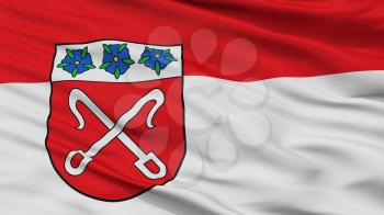 Rahden City Flag, Country Germany, Closeup View, 3D Rendering