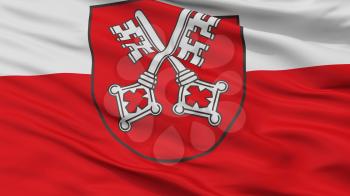 Regensburg City Flag, Country Germany, Closeup View, 3D Rendering