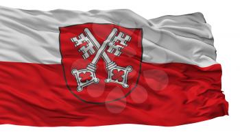 Regensburg City Flag, Country Germany, Isolated On White Background, 3D Rendering