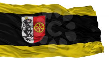 Rheda Wiedenbruck City Flag, Country Germany, Isolated On White Background, 3D Rendering