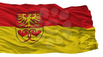 Rietberg City Flag, Country Germany, Isolated On White Background, 3D Rendering