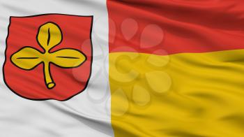 Salzkotten City Flag, Country Germany, Closeup View, 3D Rendering