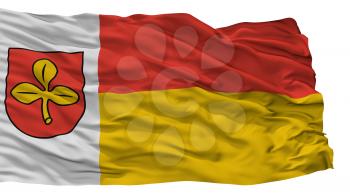 Salzkotten City Flag, Country Germany, Isolated On White Background, 3D Rendering