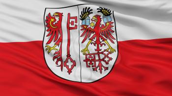 Salzwedel City Flag, Country Germany, Closeup View, 3D Rendering