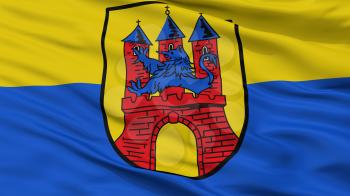 Soltau City Flag, Country Germany, Closeup View, 3D Rendering