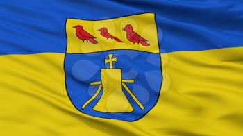 Velen City Flag, Country Germany, Closeup View, 3D Rendering