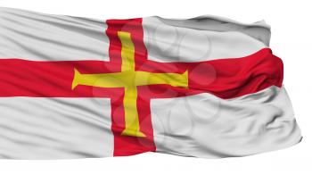 Guernsey Flag, Isolated On White Background, 3D Rendering