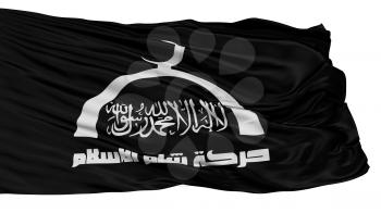 Harakat Sham Al Islam Flag, Isolated On White Background, 3D Rendering