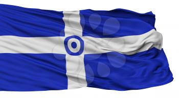 Hellenic Air Force 1973 1978 Flag, Isolated On White Background, 3D Rendering