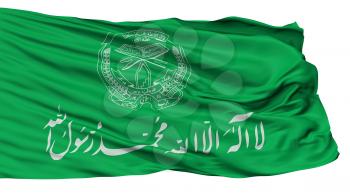 Hezbi Islami Gulbuddin Flag, Isolated On White Background, 3D Rendering