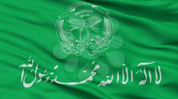 Hezbi Islami Gulbuddin Flag, Closeup View, 3D Rendering