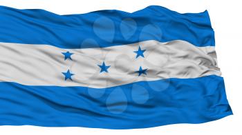 Isolated Honduras Flag, Waving on White Background, High Resolution
