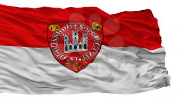 Hun Sopron City Flag, Country Hungary, Isolated On White Background, 3D Rendering