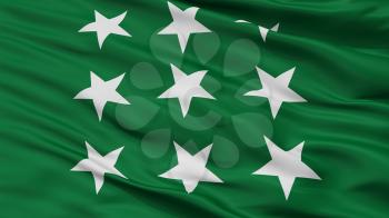 Islami Jamhoori Ittehad Flag, Closeup View, 3D Rendering