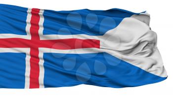 Iceland State Flag, Isolated On White Background, 3D Rendering