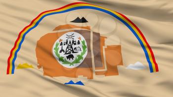 Arizona Navajo Indian Flag, Closeup View, 3D Rendering