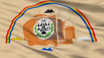 Navajo Indian Flag, Closeup View, 3D Rendering