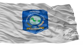 Bangka Belitung City Flag, Country Indonesia, Isolated On White Background, 3D Rendering