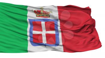 Italian Monarchy Flag, Isolated On White Background, 3D Rendering