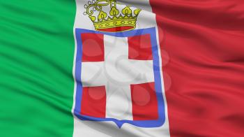Italy 1860 Flag Closeup View, 3D Rendering