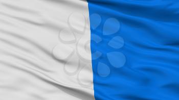 Brescia City Flag, Country Italy, Closeup View, 3D Rendering