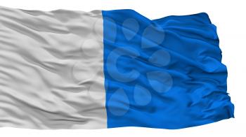 Brescia City Flag, Country Italy, Isolated On White Background, 3D Rendering