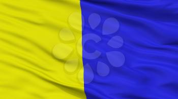 Modena City Flag, Country Italy, Closeup View, 3D Rendering