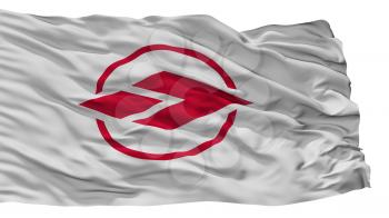 Ageo City Flag, Country Japan, Saitama Prefecture, Isolated On White Background, 3D Rendering