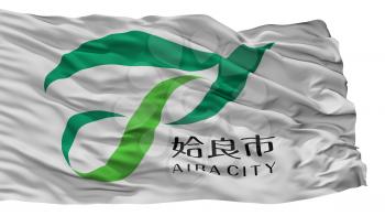 Aira City Flag, Country Japan, Kagoshima Prefecture, Isolated On White Background, 3D Rendering