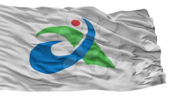 Aisai City Flag, Country Japan, Aichi Prefecture, Isolated On White Background, 3D Rendering