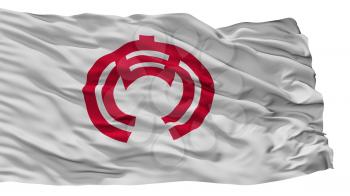 Anjo City Flag, Country Japan, Aichi Prefecture, Isolated On White Background, 3D Rendering