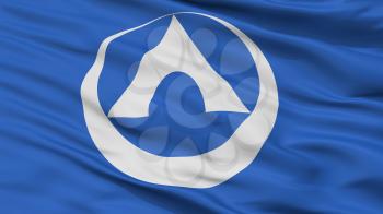 Annaka City Flag, Country Japan, Gunma Prefecture, Closeup View, 3D Rendering