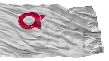 Ayabe City Flag, Country Japan, Kyoto Prefecture, Isolated On White Background, 3D Rendering
