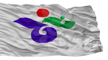 Bizen City Flag, Country Japan, Okayama Prefecture, Isolated On White Background, 3D Rendering