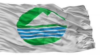 Chikusei City Flag, Country Japan, Ibaraki Prefecture, Isolated On White Background, 3D Rendering
