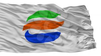Echizencity City Flag, Country Japan, Fukui Prefecture, Isolated On White Background, 3D Rendering