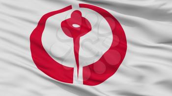 Hachinohe City Flag, Country Japan, Aomori Prefecture, Closeup View, 3D Rendering